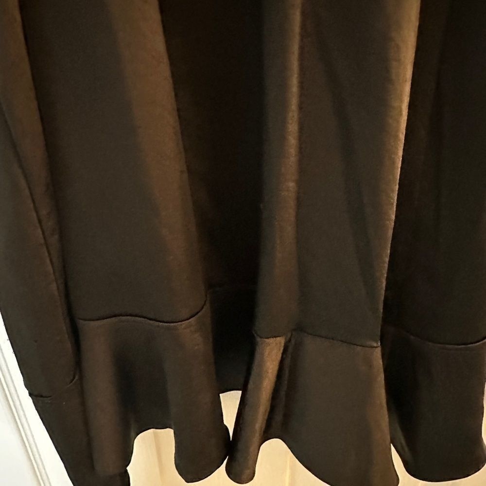 Wild Fable Black Satin Ruffle Bottom Short Dress Size L - Picture 11 of 11